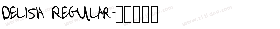 Delisia Regular字体转换